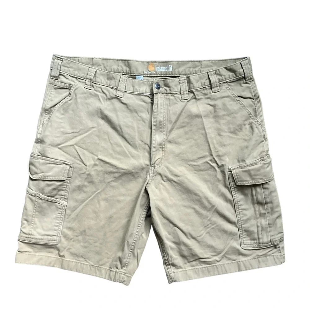 Carhartt Relaxed Fit Carpenter Cargo Shorts Men’s Size 46 Khaki Tan Brown.